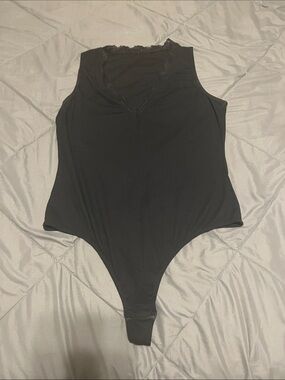 Black Lace-Trim Bodysuit - Women Intimates